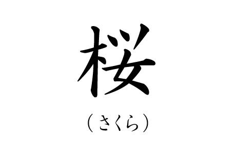 カッコいい苗字ランキング10位さくらの漢字画像