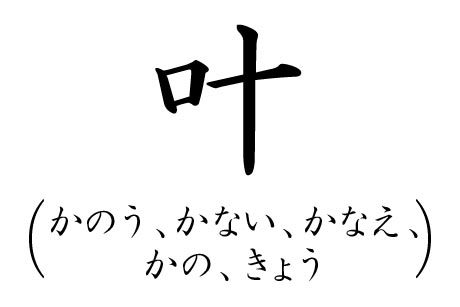 カッコいい苗字ランキング19位かのうの漢字画像